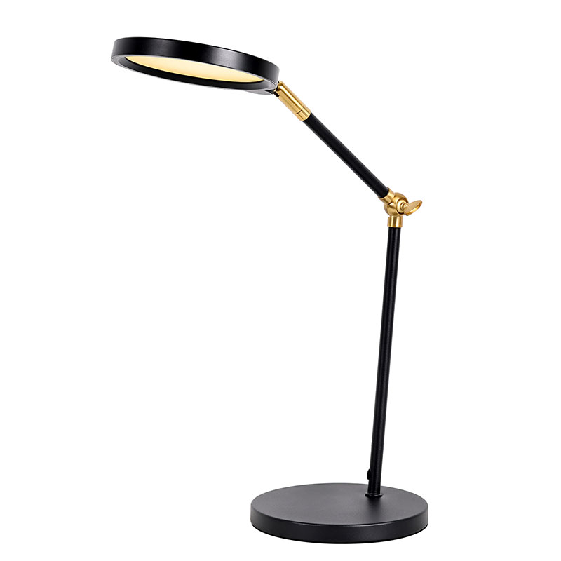 Lampa de birou cu LED cu aur cu braț lung