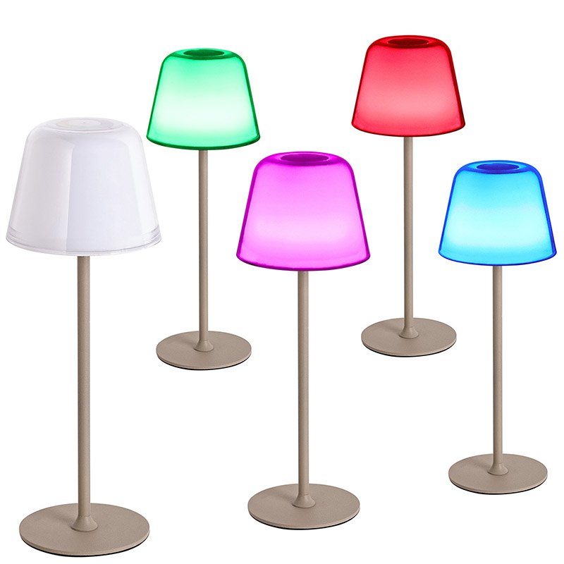 Lampa de birou cu LED cu nuanță de ciuperci RGB