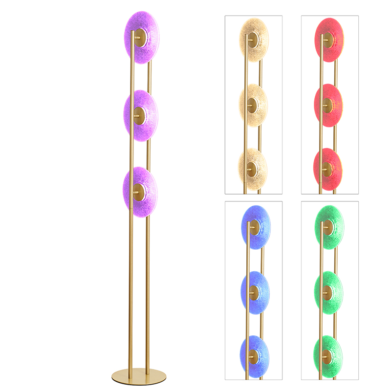 Lampa de podea LED RGB Cu 3 Disc
