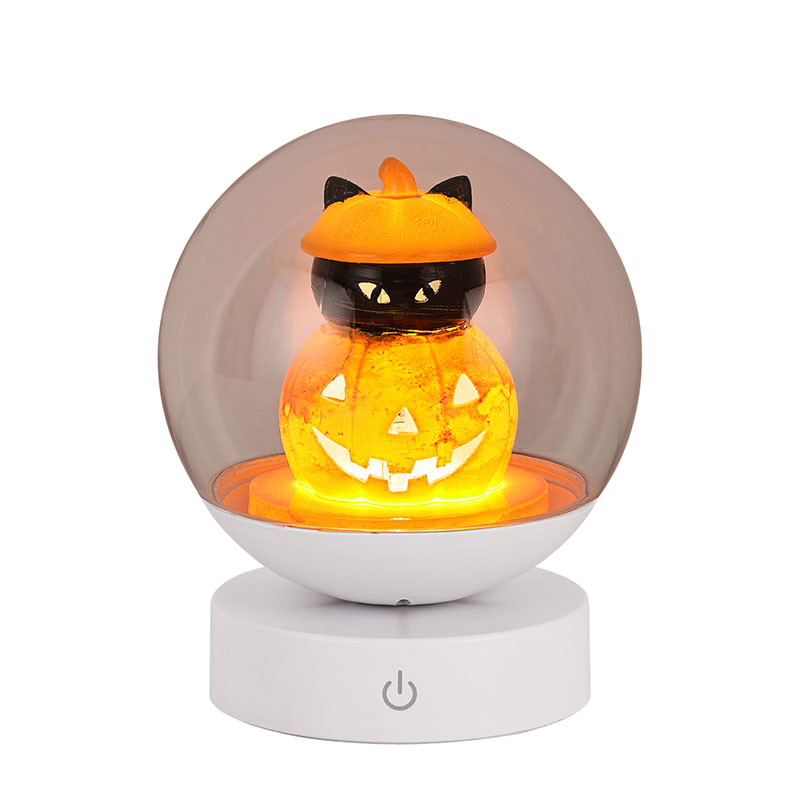 Lumină de noapte reîncărcabilă cu dovleac de Halloween cu cap de dovleac
