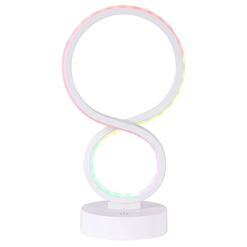 Lampa de birou LED cu lumina RGB cu 8 nuante