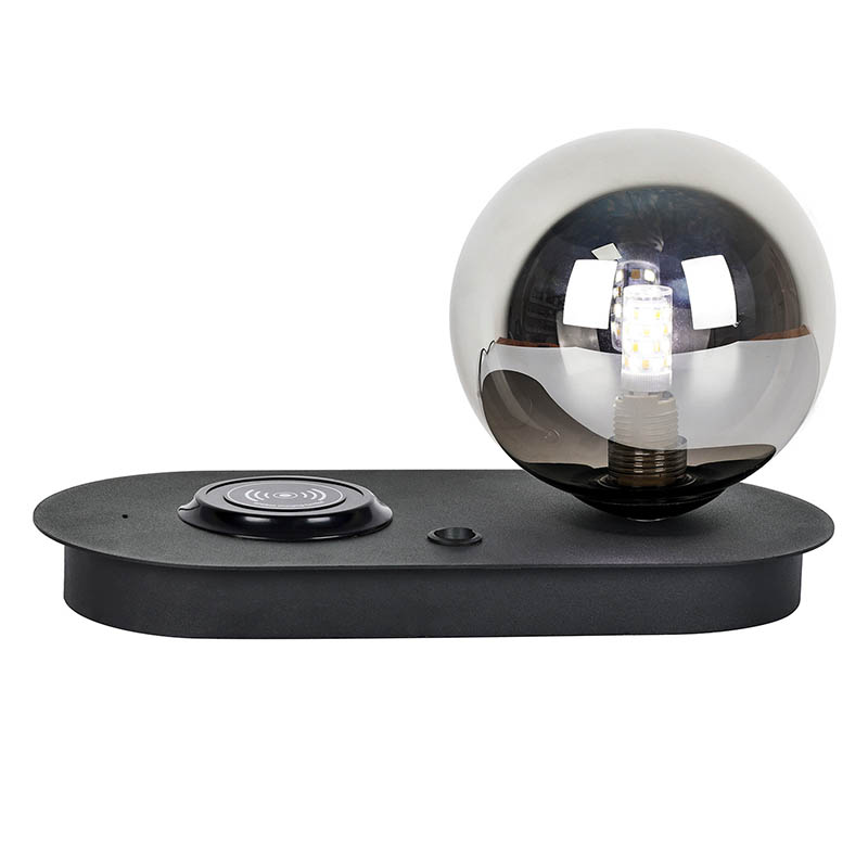 Lampa de masă fără fir fără fir cu lumină cu bilă